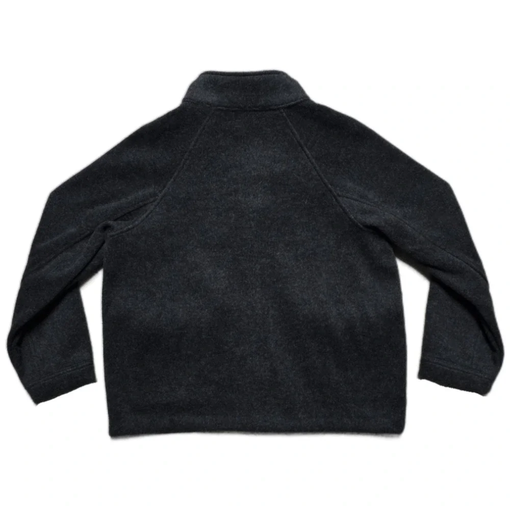 NEW Banana Republic Womens M Brushed Melton Jacket Big Pocket Black Full Zip NWT